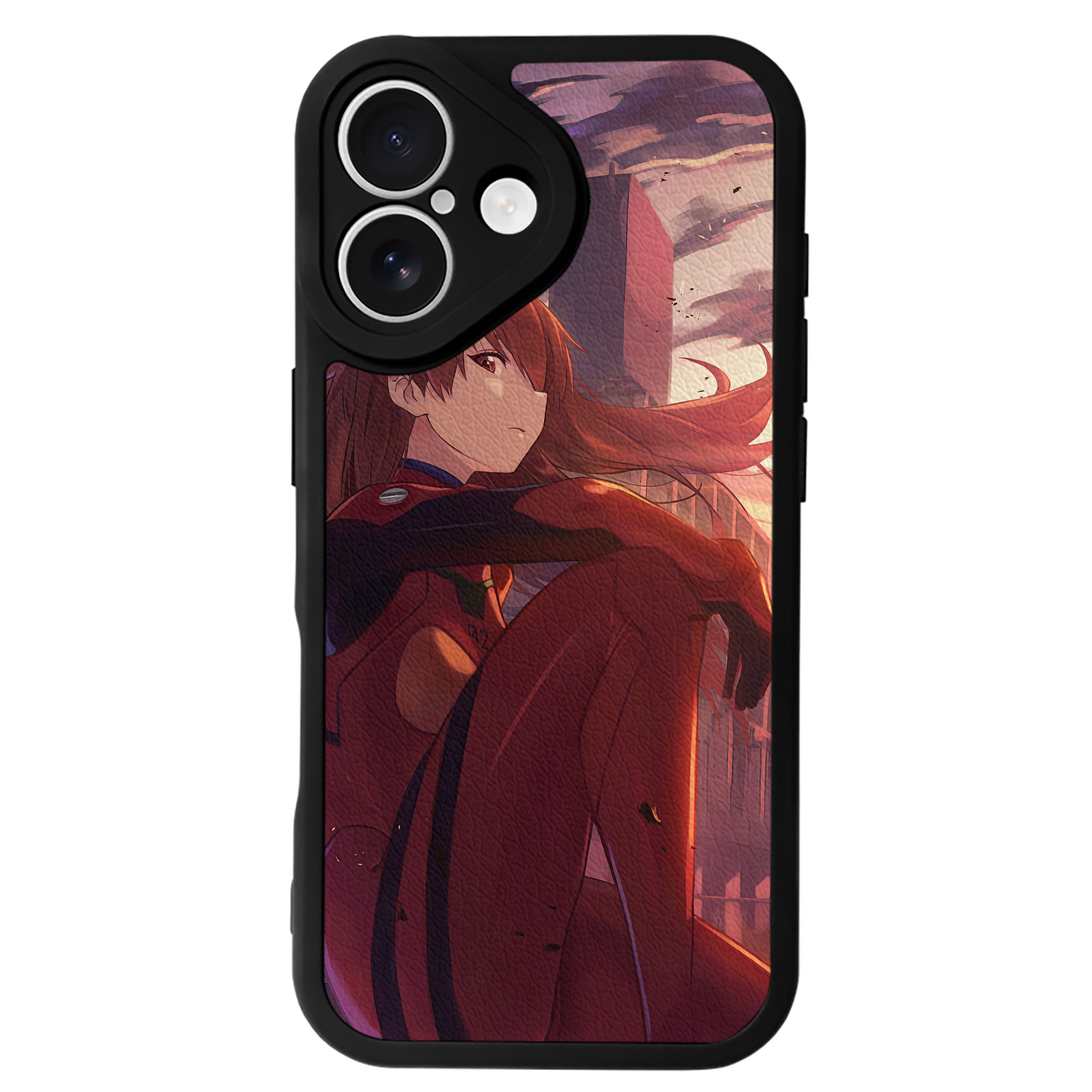 （画像用） EVA 新世紀エヴァンゲリオン 【iPhone 16シリーズ対応】シリコンスマホケース（レザー調） 材質：シリコン